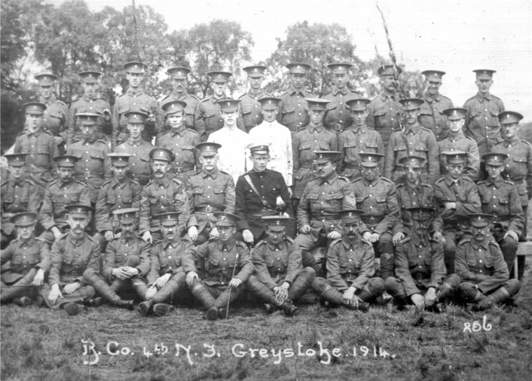 Richard Catherall Bell (centre row, 2nd from left - Porthmadog Annual Camp (Courtesy - David Alden 2006)