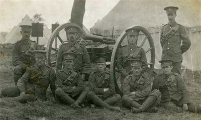 Machine gun limber and team (Courtesy: David Alden) (RC Bell collection)